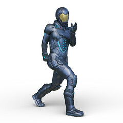 サイバーマン　3DCGレンダリング