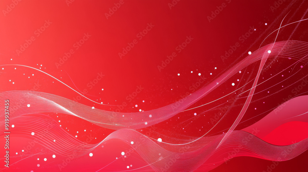 Aufkleber red background with abstract design in vector illustration.
