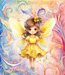 Old paper fairy vintage junk journal digital paper