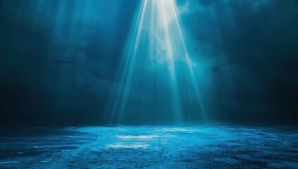 Underwater Scene With Light Beams