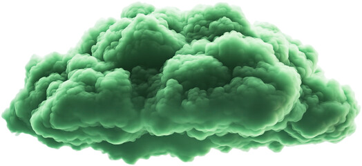 Obraz premium A vibrant green cloud exhibits a fluffy, ethereal appearance, adding a unique touch to any creative project.