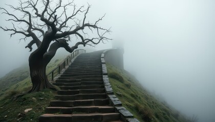Foggy Mountain Path.