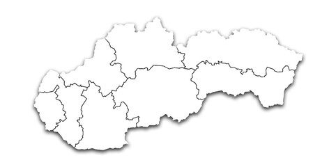 SLOVENIA MAP WITH ITS PROVINCES AND POLITICAL ADMINISTRATIVE DIVISIONS