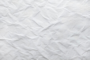 Obraz premium Crumpled vintage white paper, mockup, background