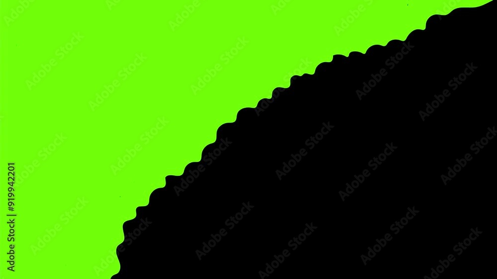 Poster 2d animation motion graphics showing a cartoon style exploding explosion cloud swiping from bottom l
