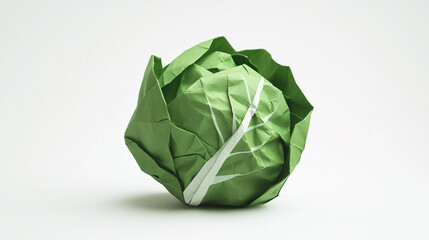 Fototapeta premium lettuce made of paper