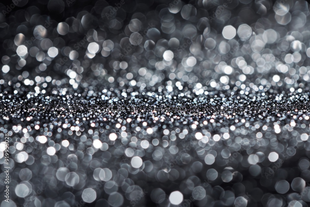 Poster A close-up photo of a shiny black surface with subtle texture and reflections