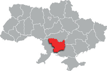 mykolaiv map PROVINCE of UKRAINE 3d isometric map