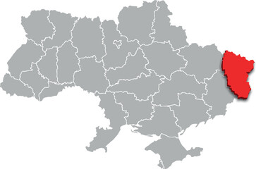 luhansk map PROVINCE of UKRAINE 3d isometric map