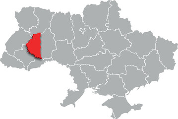 ternopil map PROVINCE of UKRAINE 3d isometric map