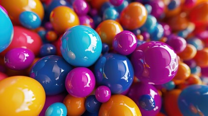 Abstract Colorful Spheres