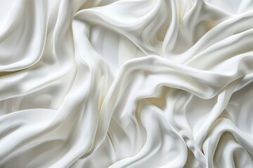 Obraz premium High-quality image of pure white fabric, ideal for various design and editorial uses