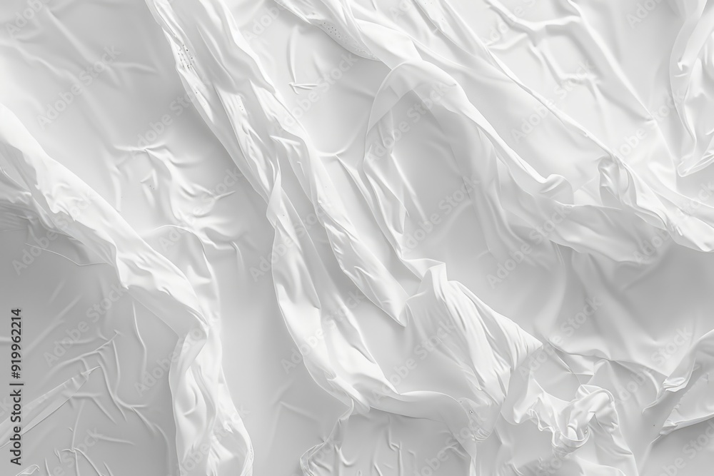 Aufkleber close-up shot of a white cloth on a table, perfect for use as a texture or background