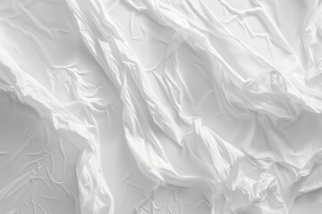 Obraz premium Close-up shot of a white cloth on a table, perfect for use as a texture or background