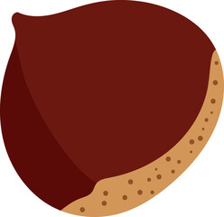 Chestnut, 밤나무 벡터 일러스트