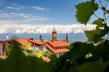 Sighnaghi Kakheti Georgia Alazani Valley. View of St. George's Church.