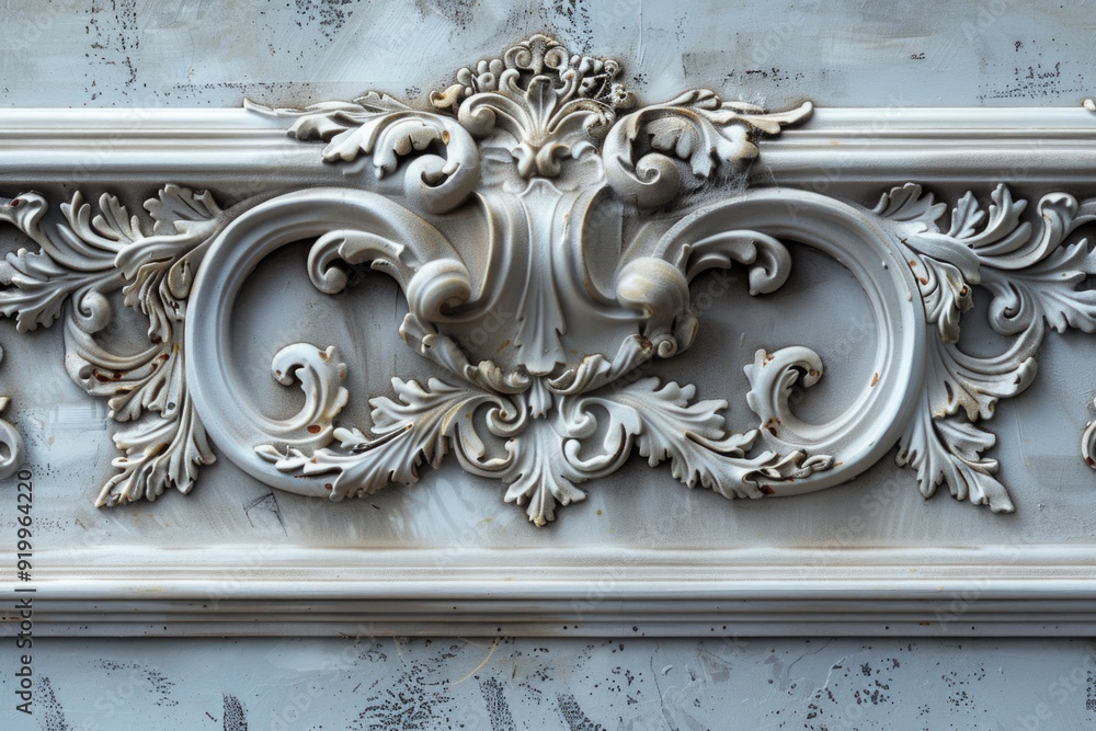 Aufkleber close-up of a decorative design on a wall, suitable for use in interior design or architecture proje