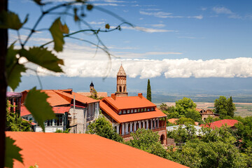 Sighnaghi Kakheti Georgia Alazani Valley. View of St. George's Church.