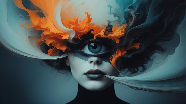 portrait of a woman with a wand