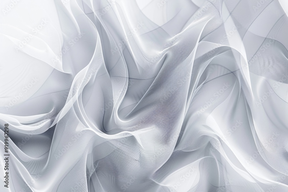 Poster a close-up view of white fabric texture