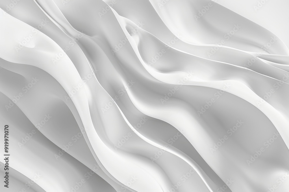 Aufkleber A close-up shot of a white background with wavy lines, suitable for use in graphic design or as a texture