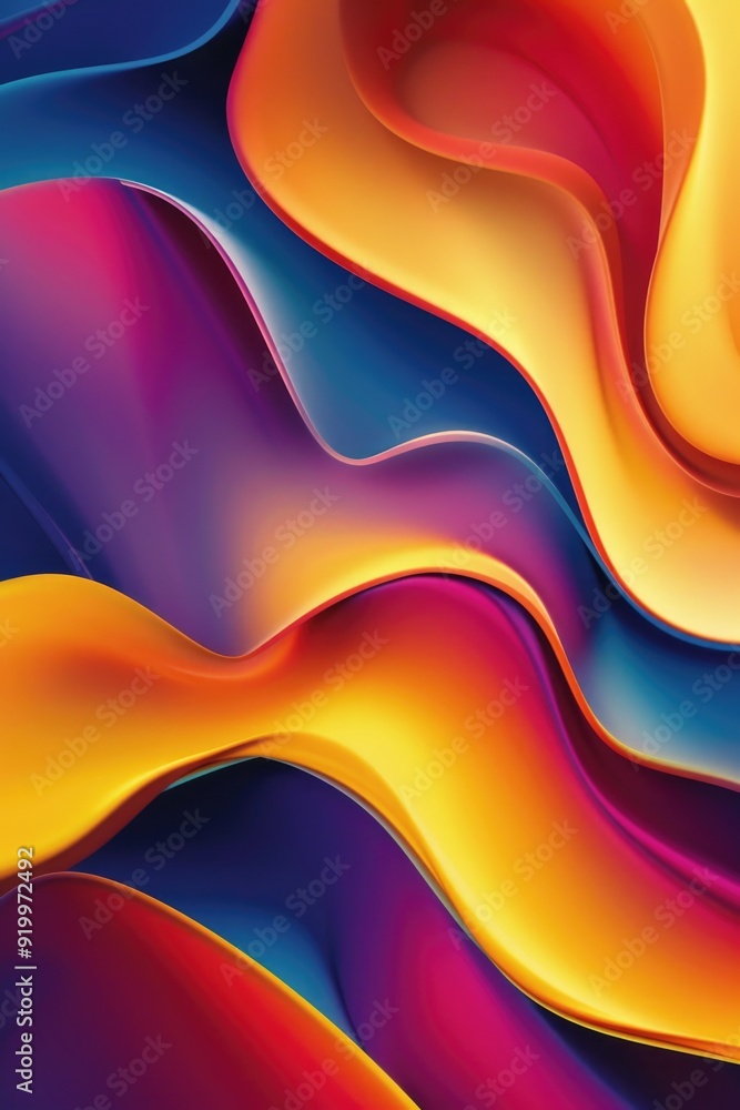 Poster A vibrant and textured abstract design, ideal for use as a background or accent