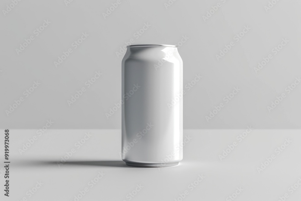 Aufkleber A can of soda sitting on a table, ready to be enjoyed