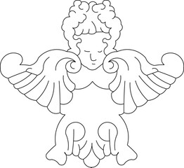 Sketch vector illustration silhouette design ornate ornament classic art object vintage ethnic traditional modern abstract