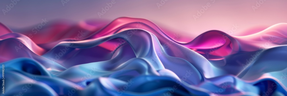 Poster vibrant and flowing waves of vivid color combine to create a mesmerizing and captivating abstract la