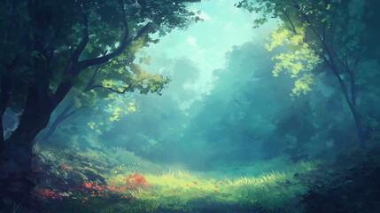 open forest landscape