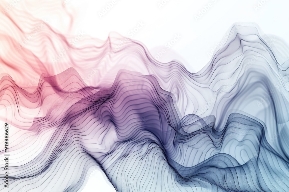 Aufkleber A close-up view of a wave of colorful smoke, perfect for use in illustrations and designs where you need to add some vibrant visual interest