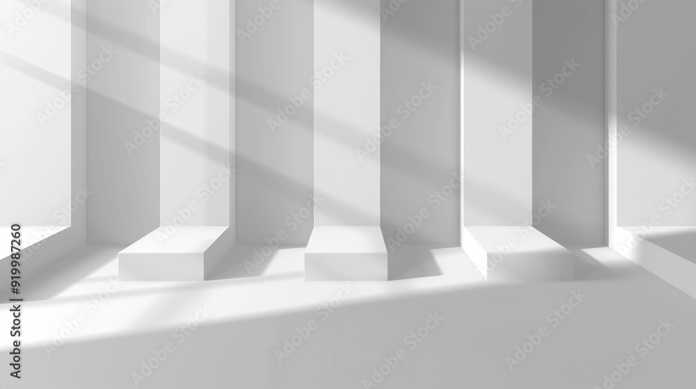 Aufkleber a minimalist space with a simple design