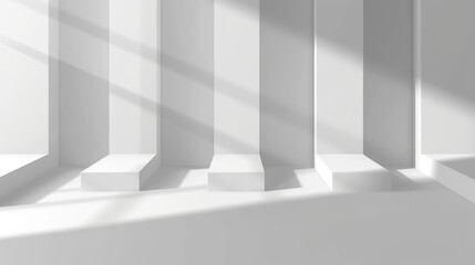 Fototapeta premium A minimalist space with a simple design