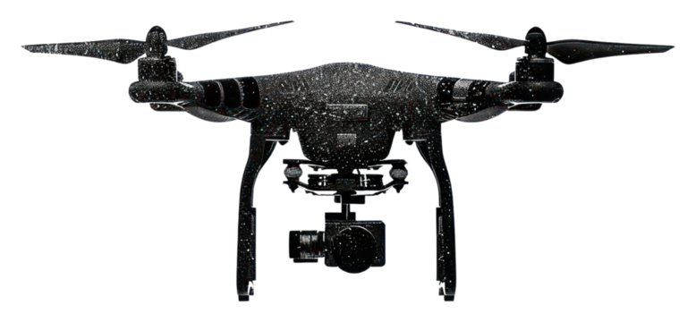 PNG  Drone camera technology in flight. - Powered by Adobe
