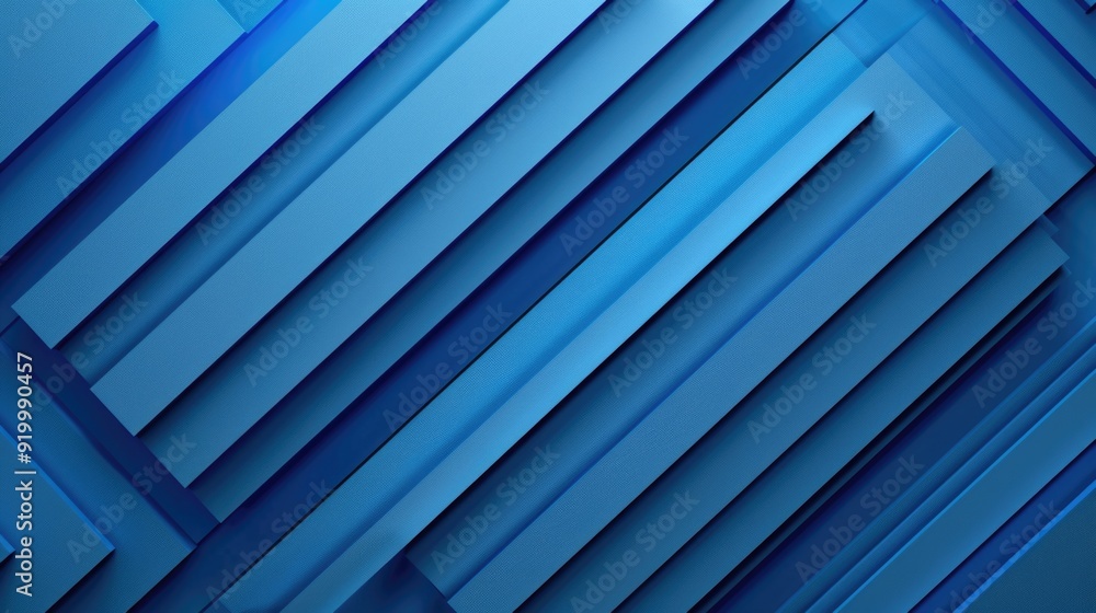 Poster abstract design featuring diagonal lines on a blue background, suitable for use in presentations, we