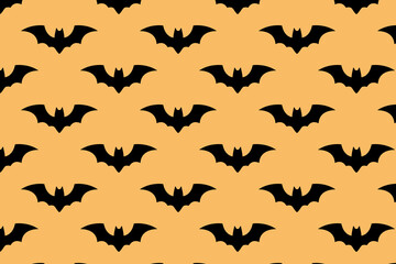 Bat pattern. Halloween design. Vector illustration