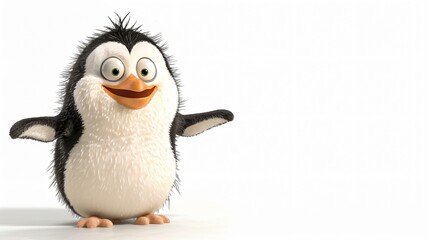 Fototapeta premium Happy Penguin Cartoon Character