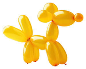 PNG Yellow balloon animal dog