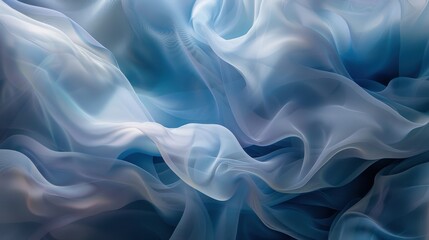 Obraz premium Abstract Blue Fabric Swirls