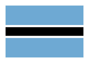 Obraz premium Flag of Botswana