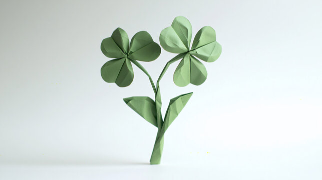 shamrock made of paper