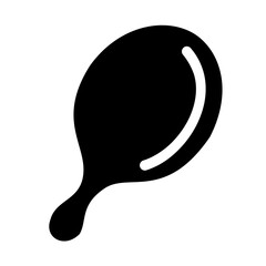 fried chicken icon design glyph