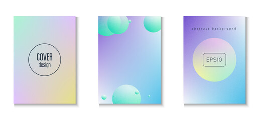 Fototapeta premium 3d Shape. Pink Grainy Holographic Set. Vibrant Banner. Hologram Placard. Triangle Design. Noise Minimal Background. Aesthetic Modern Collection. Blue 3d Shape