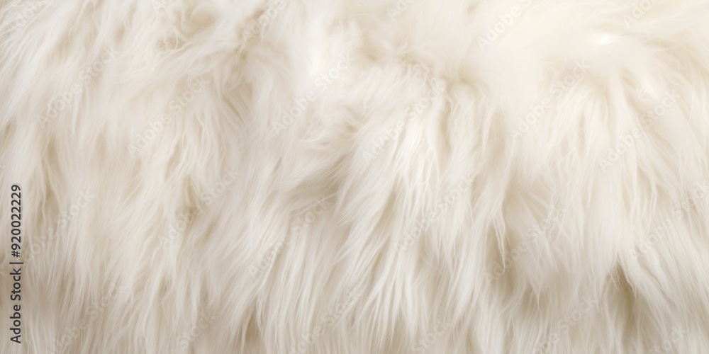 Poster a closeup shot of soft and fluffy white fur that is just perfect for use in backgrounds or design el