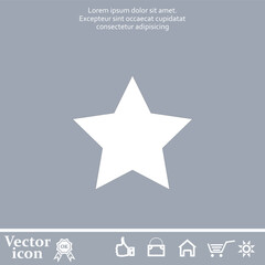 Obraz premium Vector icon of white color on a gray background