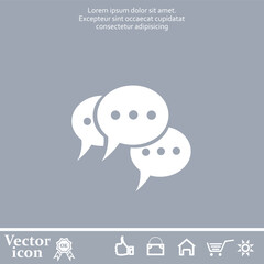 Obraz premium Vector icon of white color on a gray background