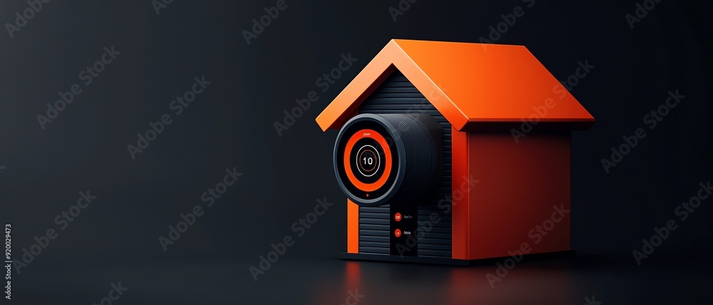 Poster detailed view of a home security system interface that prioritizes and alerts the homeowner only to 
