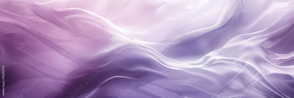 Poster a serene and harmonious blend of soft purples creating a beautifully flowing abstract design ideal f