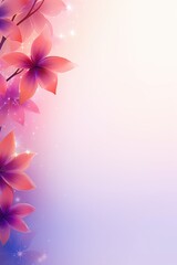 Obraz premium Abstract purple red background with subtle flowers rangoli pattern