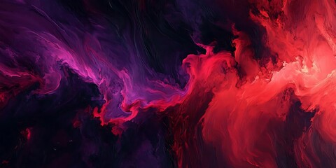 Abstract Red and Purple Swirling Background Illustration
